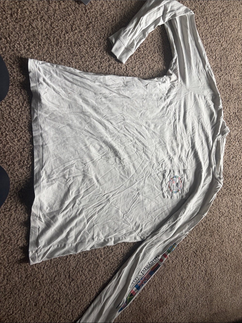 B31 Men’s lg Vineyard Vines Gray LS Tee Olympics 2020, see all pics